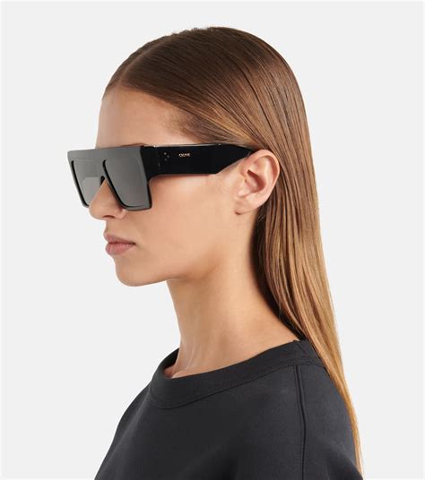 celine 807 black audrey sunglasses|Celine sunglasses flat top.